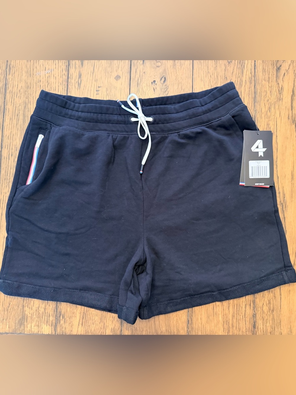 Men’s NWT Fourlaps Rush Shorts Black Large Performance Athletic Shorts
